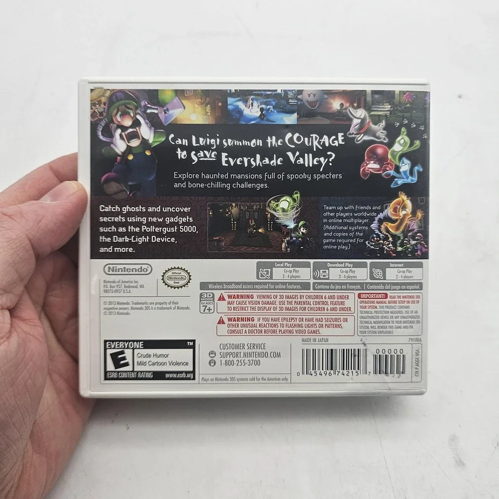Luigi's Mansion Dark Moon Nintendo 3DS Game Complete CIB Case Manual E NTSC-U/C